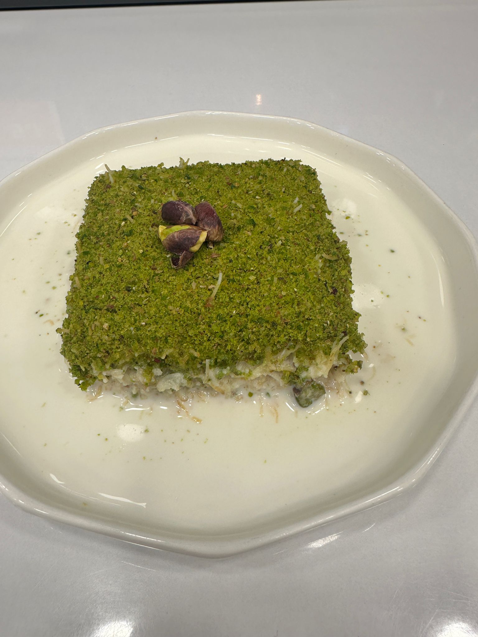 Fıstıklı Soğuk Kadayıf (Sütlü)