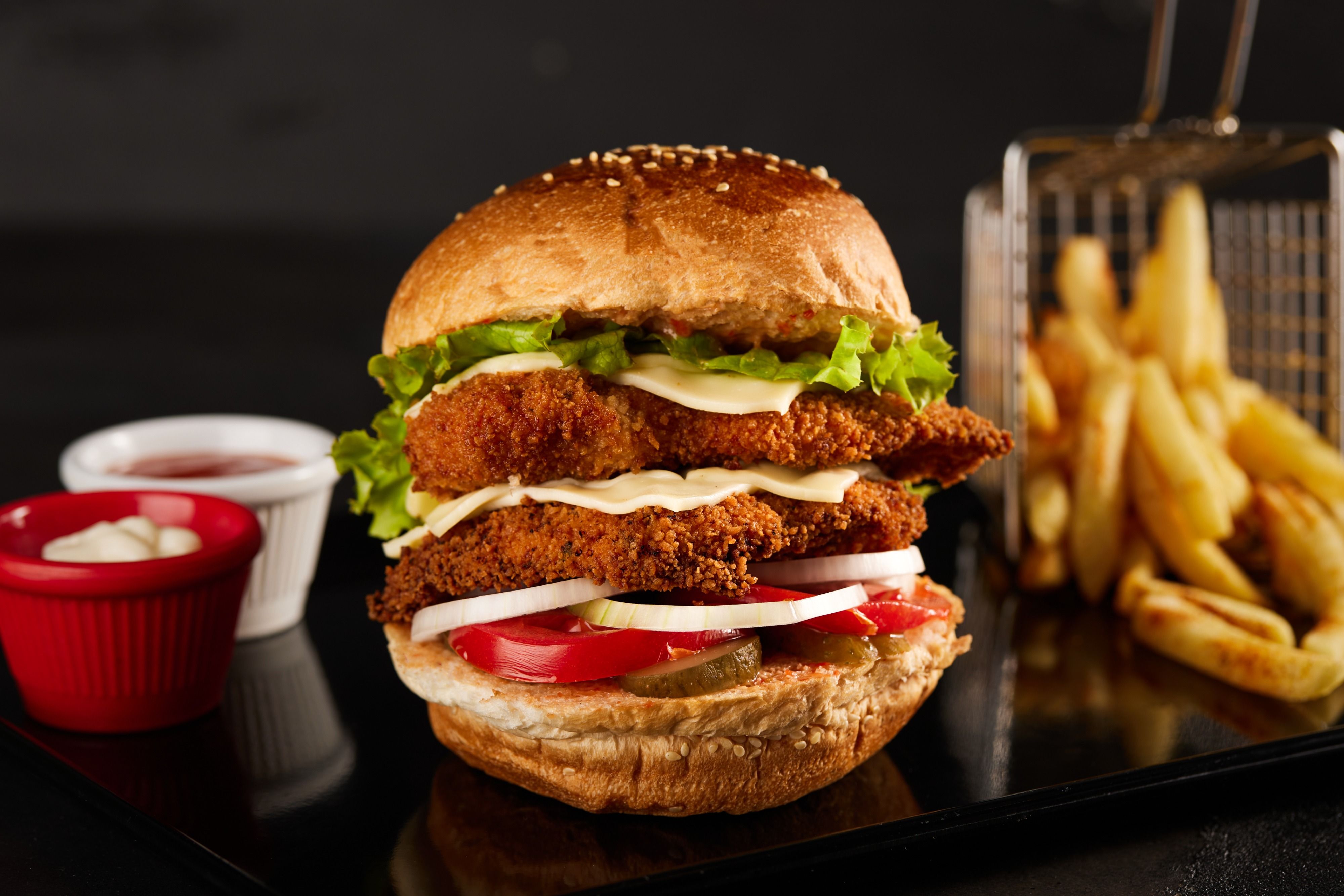 Double Chicken Burger